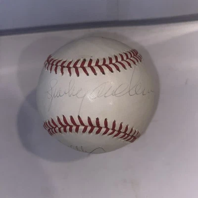 1984 Detroit Tigers signed by Sparky Anderson +4 Players Rawlings Ball JSA COA - Image 1 of 4