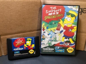 THE SIMPSONS BART VS THE SPACE MUTANTS SEGA GENESIS SPIEL GUTER ZUSTAND - Bild 1 von 8