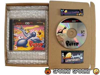 Super Putty Amiga CD32 - UK PAL VGC CIB - High Quality Packing - Tracked - Image 1 of 4