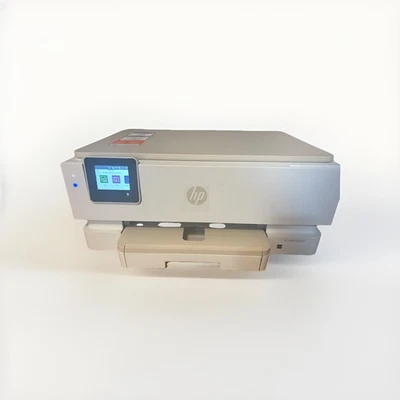 HP ENVY Inspire 7255e All-in-One Printer, Scanner, Copier (White/ Beige) - Image 1 of 4