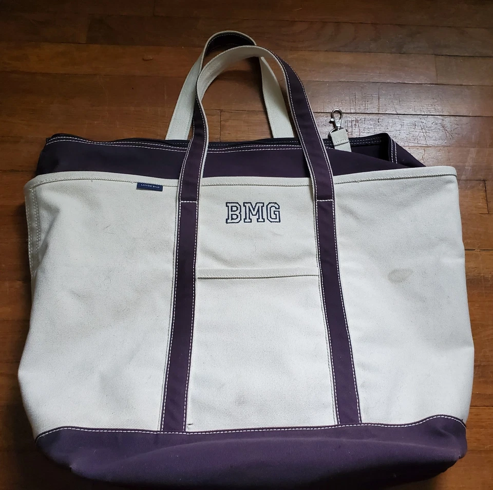 Bolso de Mano Lands End Ex Grande de Lona con Cremallera Superior Foto 1 de 2