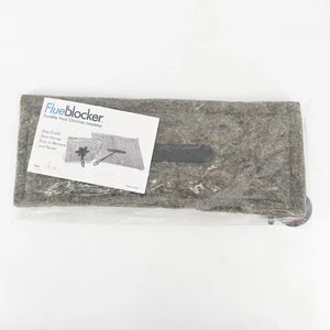 Flueblocker Chimney Flue Fireplace Draft Stopper 7" x 19" Wool Insulator - Picture 1 of 6