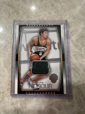 2004-05 Upper Deck SP Game Used Luke Ridnour #87 Jersey Patch Card Sonics Rare - Image 1 of 4