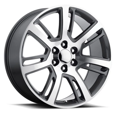 Cadillac Escalade Platinum Replica 22x9 +31 Gunmetal Wheel 6x139.7 6x5.5 (QTY 1) Foto 1 de 4