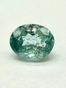 Blue Aquamarine Gemstone, Natural Aquamarine Faceted Loose Gemstone 3 Ct 10x8mm - Picture 1 of 6