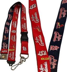 MLB St.Louis Cardinals Two Tone Clip On Keychain Lanyard - Picture 1 of 6