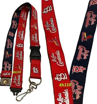 MLB  St.Louis Cardinals Two Tone Clip On Keychain Lanyard - Image 1 of 4