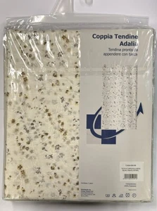 HOME COLLECTIONS - COPPIA TENDINE ADALIA 60X240CM BEIGE - Foto 1 di 1