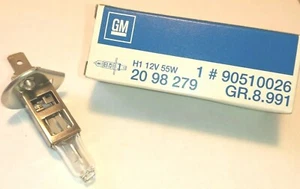 2 Pack - Genuine GM Halogen Bulb 90510026, 12V, 55W, H1, GE OEM 27328 - Picture 1 of 2
