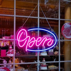 12'' OPEN Decor Beer Custom Acrylic Sign Neon Sign Gift Handcraft Vintage Bar - Picture 1 of 8