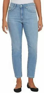 Pantalones de mezclilla rectos ajustados al tobillo Ella Moss Juniors High Rise - Imagen 1 de 24