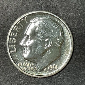 1961 Roosevelt Dime PP USA 0,10 $ US-Münze - Bild 1 von 2