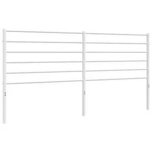 Metal Headboard White 183cm Industrial King Size Bed Frame Head Bedhead - Picture 1 of 7