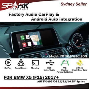 SP WIRELESS CARPLAY ANDROID AUTO MIRROR FOR BMW X5 F15 NBT EVO ID5 ID6 2017+ - Picture 1 of 1