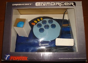 2000 Topmax Sega Dreamcast Enforcer Fight Stick Dark Blue Komplett in Box - Bild 1 von 7