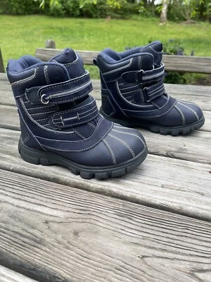 Botas de nieve THE CHILDRENS PLACE para niños impermeables aisladas de nailon y gamuza talla 3 Foto 1 de 4