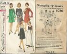 S 6216 sewing pattern 60's empire waist DRESS in 2 lengths sew CHARMING size 11