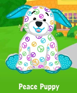 Webkinz Classic Peace Puppy - hm440 - Virtual Adoption Code Only - Picture 1 of 1