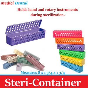 Dental Tattoo Instrument Steri Container Sterilization Case Autoclavable to 250F - Picture 1 of 20