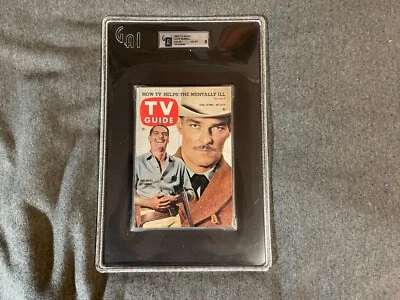 TV Guide July 1959 GAI 8 Grade Near Mint John Russell July 25 1st Graded Vintage Foto 1 de 4