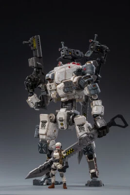 JOY TOY 1/25 Movable Military White Mecha Armor Model Action Figure Robot PVC - Image 1 of 4