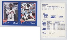 1992 Ukrop's Pepsi Richmond Braves Uncut Sean Ross Brian Hunter #43-44