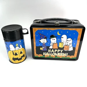 Peanuts Happy Halloween It's The Great Pumpkin Neca Lunch Box with Thermos - Picture 1 of 23