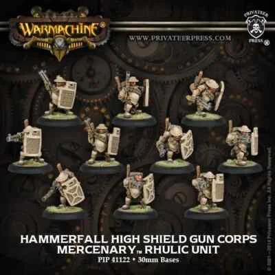 Privateer Warmachine  Mercenaries  Hammerfall High Shield Gun Corps PIP41122 - Image 1 of 3