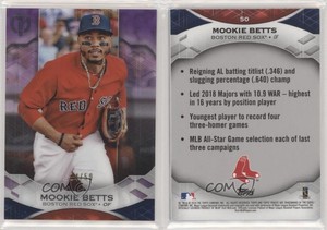 2019 Topps Tribute Purple /50 Mookie Betts #50