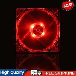 12cm 120mm RED LED 12V 4Pin Computer PC Case Cooler CPU Cooling LED Fan ~G - Afbeelding 1 van 8