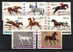 1967 FX 05 POLAND - Horses - Animals - 8 Values New MNH - Yvert 1590/97 - Picture 1 of 1