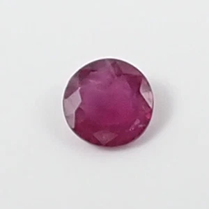 Natural Round 4.1mm Purplish Red Color Ruby Loose Gemstone, 0.27 carat, L08 - Picture 1 of 8