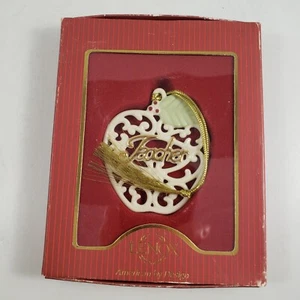 Lenox Someone Special For My Teacher Christmas Ornament Apple Shaped In Box - Picture 1 of 6