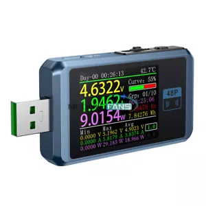 FNIRSI FNB58/FNB48 USB Voltage Current Meter Voltmeter Ammeter QC Charging Test - Picture 1 of 17