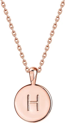 Collar colgante PAVOI enchapado en oro de 14K con letra inicial para mujer | Alfabetos dorados Foto 1 de 4