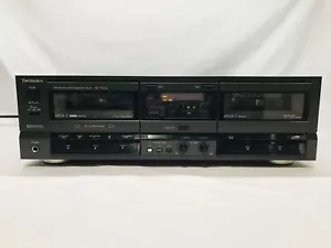 Vintage Technics Stereo Double Cassette Deck Player RS-TR155 Working Great - Picture 1 of 6