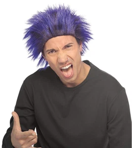 Rubie's Club Dude Wig, Black/Blue, One Size - Picture 1 of 1