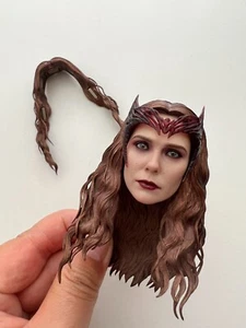 1:6 Head Sculpt Figure Hot Toys Scarlet Witch 5.0 MMS653 Accessories Collectible - Picture 1 of 4