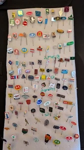 Job lot 100+ pin badges from Europe - Picture 1 of 7