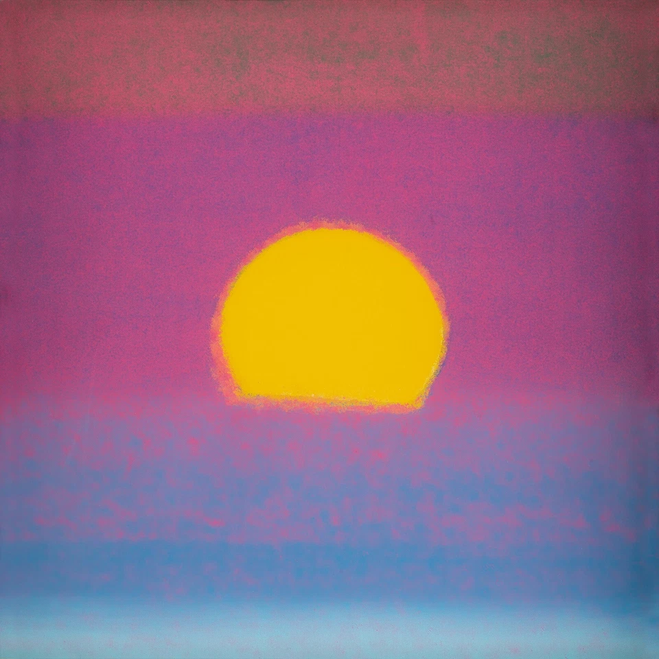 ANDY WARHOL Pop Art Poster or Rolled Canvas Print "SUNSET" A - Image 1 of 1