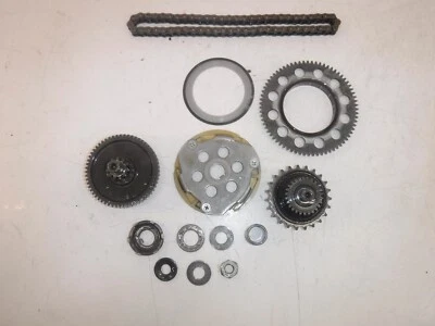 LOTE DE PEÇAS 87-01 YAMAHA RAZZ 50 CONJUNTO DE CORRENTE DE TRANSMISSÃO PRINCIPAL  - Imagem 1 de 4