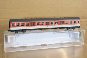 FLEISCHMANN 1433 K AC DB ORANGE GREY 2nd CLASS COACH LIGHTS & PASSENGERS nq - Picture 1 of 7