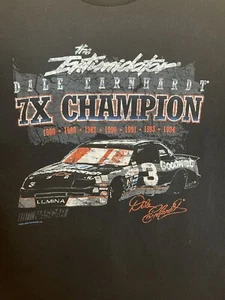 NASCAR Dale Earnhardt 7 Time Champion T Shirt Adult XL Black - Picture 1 of 6