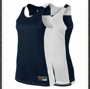 NIKE WOMEN'S REVERSIBLE BASKETBALL PRACTICE TANK BLACK/WHITE 626725 012 SZ: M - Picture 1 of 1