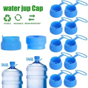 LOTE Botella de Agua Reutilizable Tapa Atornillada Sin Derrame para Jarra de Agua 55mm 3-5 Galones - Imagen 1 de 14
