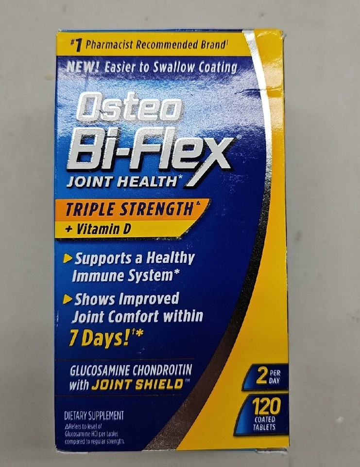 Osteo Bi-Flex Triple Fuerza con Vitamina D 120 Comprimidos Recubiertos Exp 01/2026 Foto 1 de 1