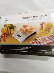 MAINSTAYS Digital Kitchen Scale (SILVER) - Picture 1 of 5
