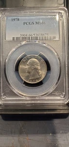 Superb! 1978 PCGS MS66 Washington Quarter - Picture 1 of 3