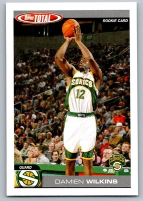 2004-05 Topps Total Damien Wilkins Rookie Seattle SuperSonics #353 - Image 1 of 2