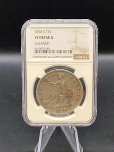 NGC 1878-S 1 $ Handelsdollar sehr schöne Details  - Bild 1 von 4
